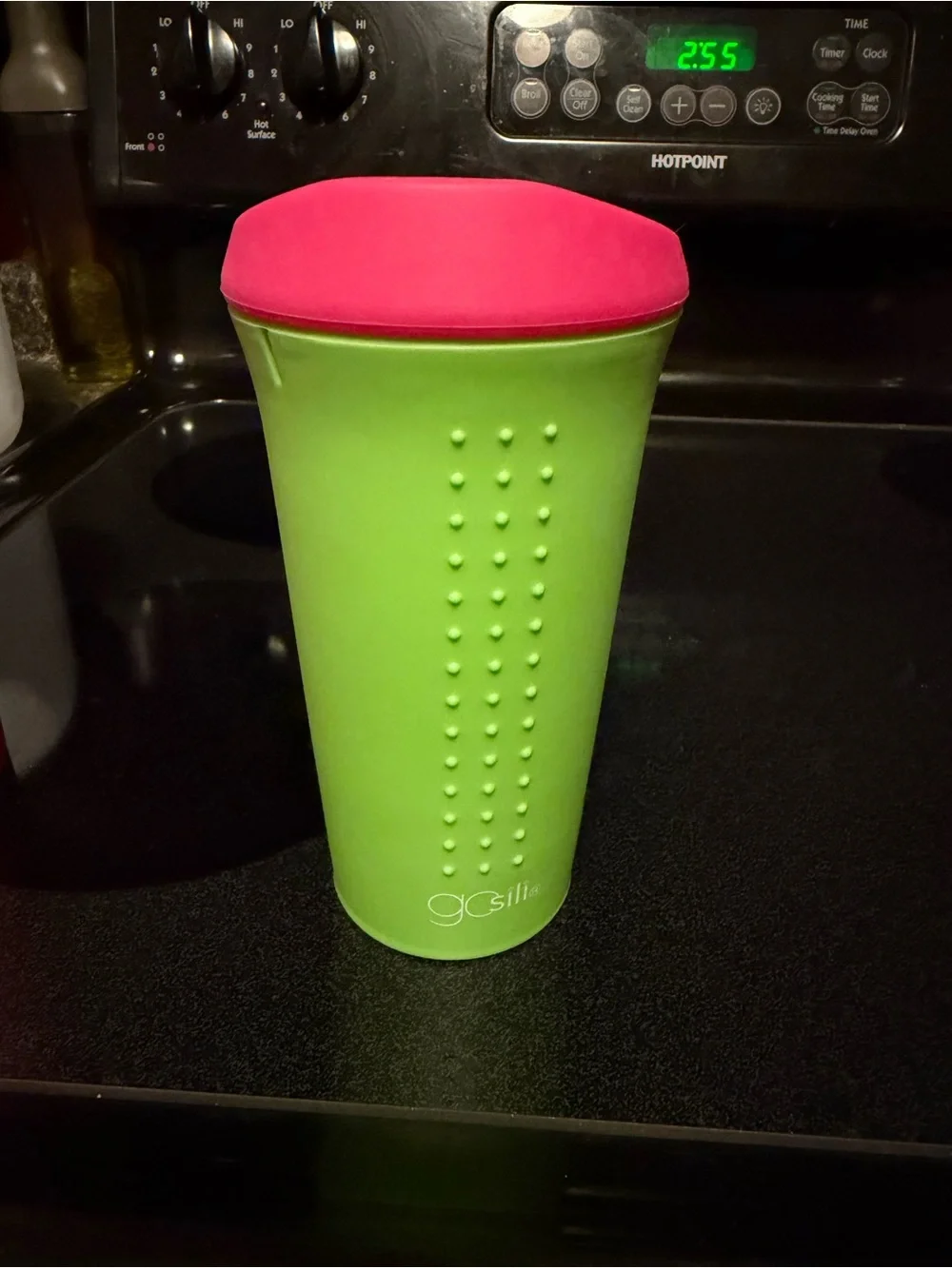 gOsiil Silicone Tumbler Set - Bright Pink & Lime